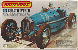 Slotcars66 Bugatti Type 59 1/32nd Scale Plastic Model Kit by Matchbox 